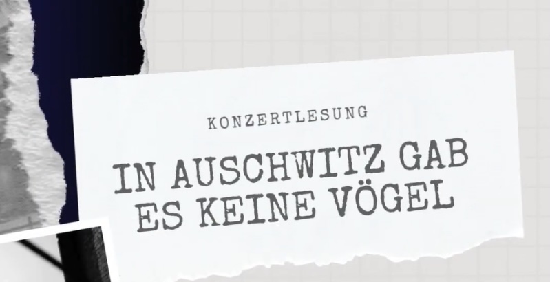 „In Auschwitz gab es keine Vögel“ am 3. November im Albert-Einstein-Gymnasium