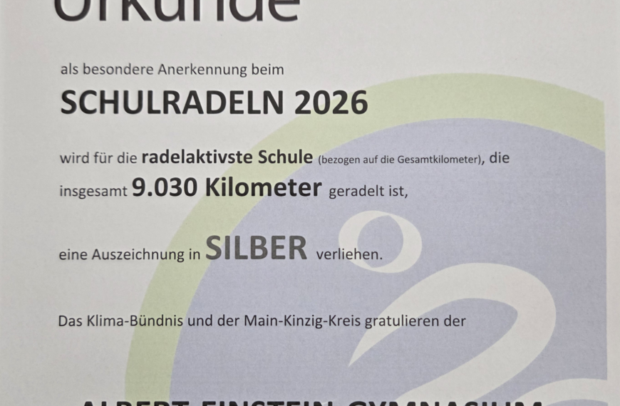 Zweiter Platz beim Schulradeln 2026 