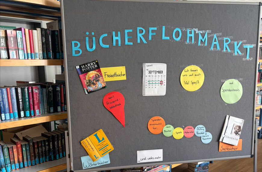 Bücherflohmarkt in unserer Präsenzbibliothek